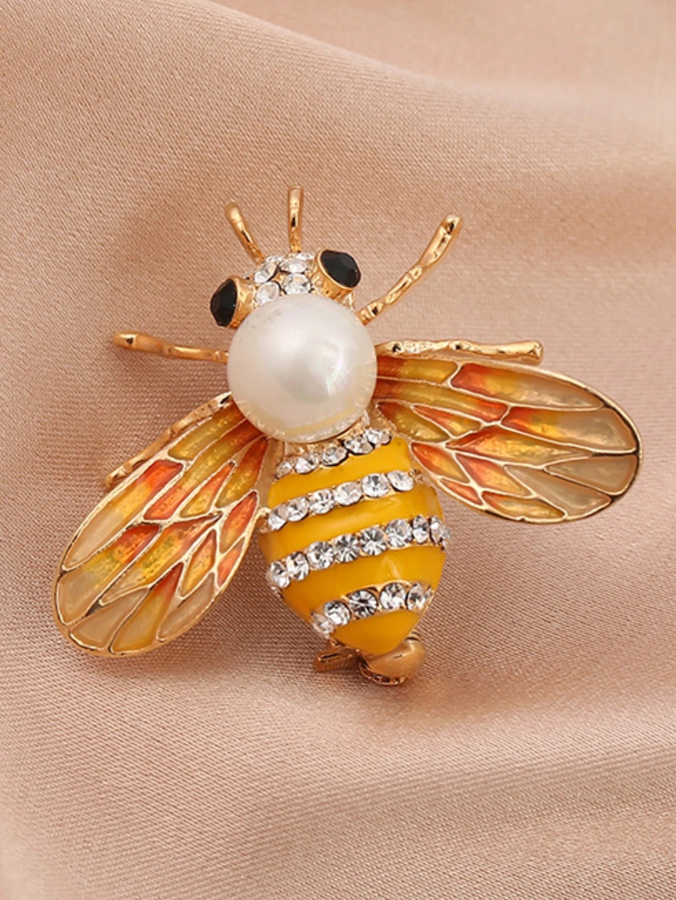 Bee Brooch Pin – Zinc Alloy Rhinestone | Women's Fashion Jewelry