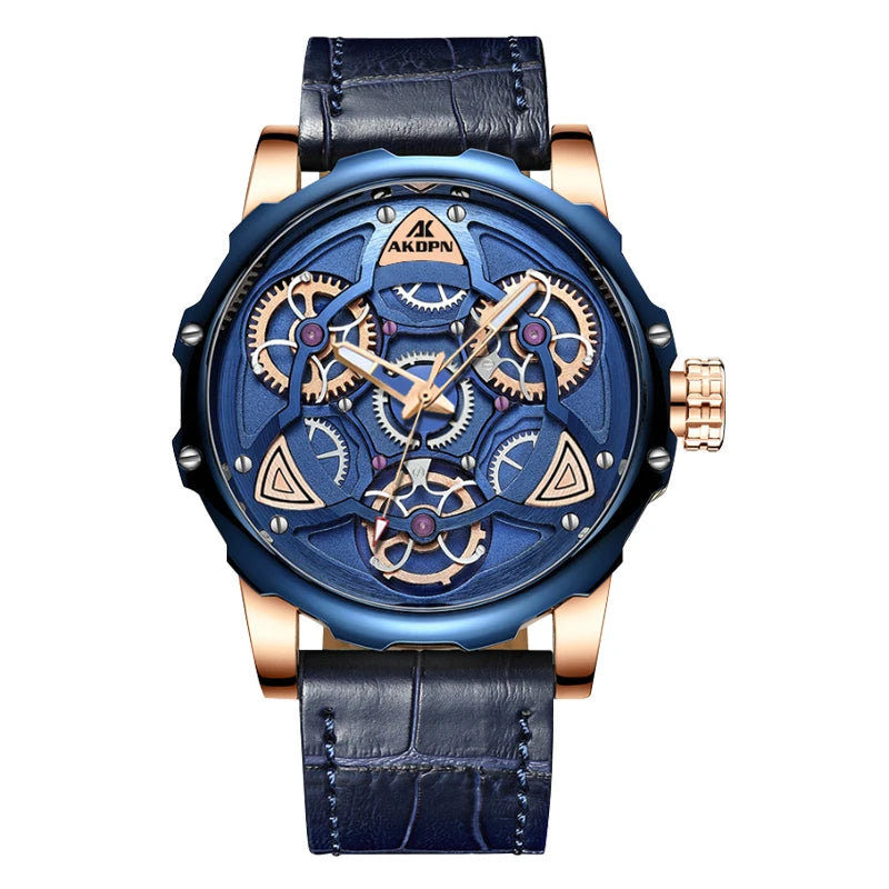A high-end men's watch with cool retro and trendy style quartz watch