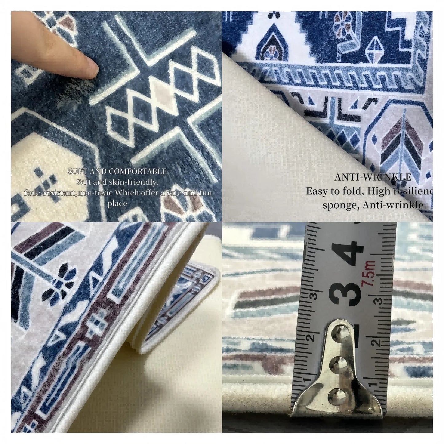 VIKAMA Flannel Entryway Mat - Soft, Stain-Resistant & Easy to Clean - BeeTrendyShop.COM