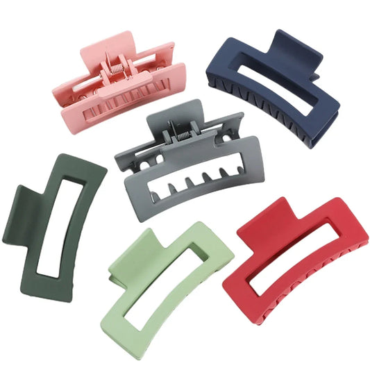 Korean Women Girls Plastic Hair Claws Clips Headwear Large Size pin Crab Barrette Fashion Ornament Accessories