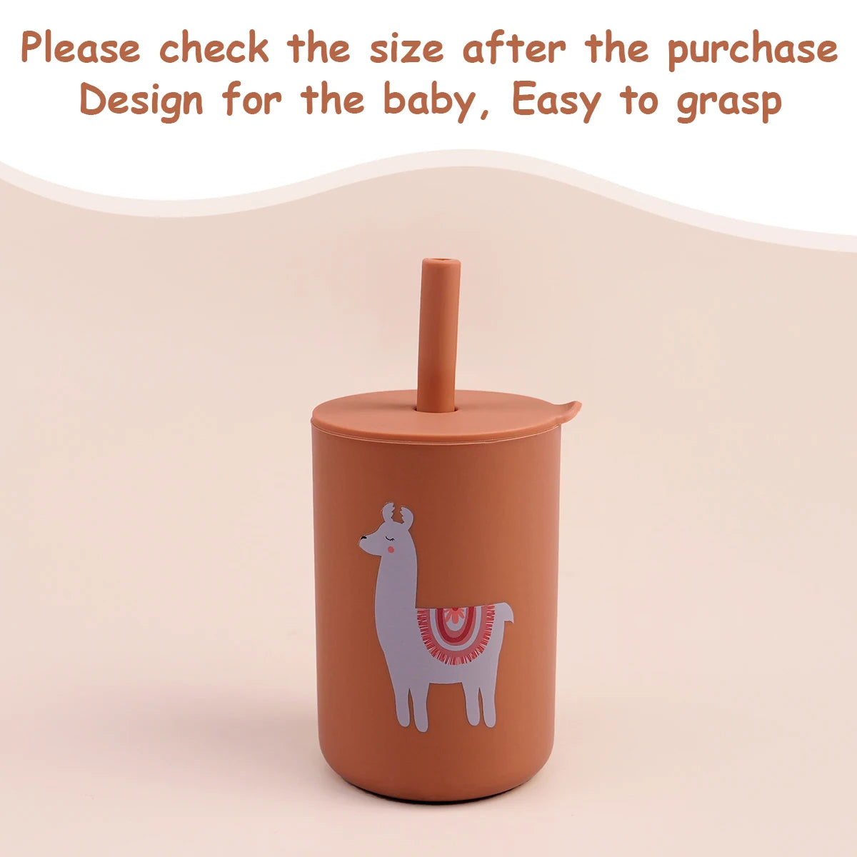 Baby Feeding Drinkware Straw Cup, Baby Learning Feeding Bottles, Anti-Hot Leakproof Silicone Tableware, Toddler Water Bottle