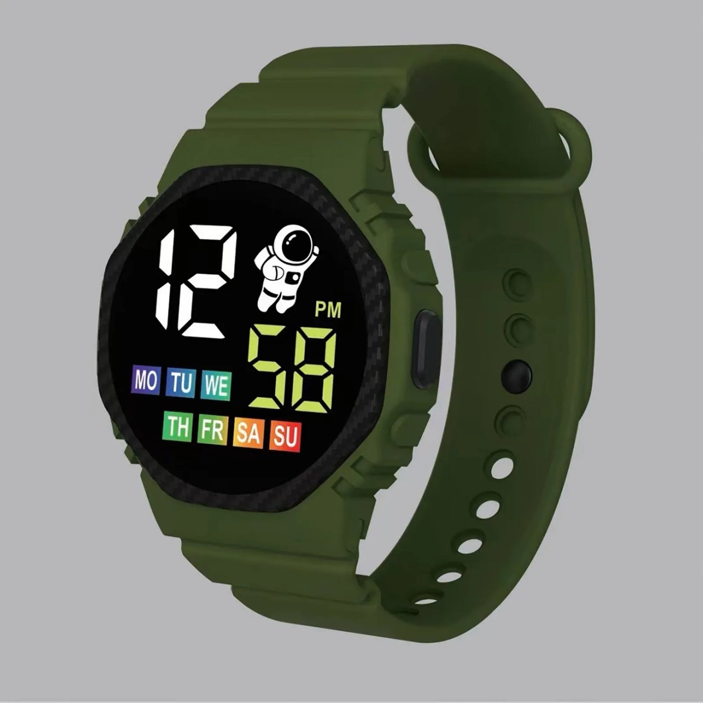 Digital Watch Sports Electronic Watch Waterproof Men'S And Women'S Children'S Outdoor Watch Led Display Multi-Function Digital