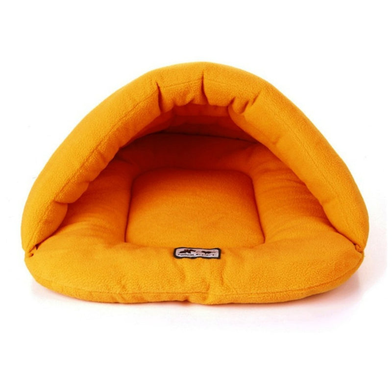 Slipper-Shaped Pet Cave Bed - Thick Fleece Winter Cat & Dog Nest
