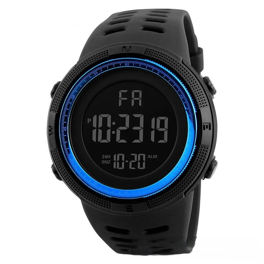 Men's Digital Electronic Watch Sports Glow 49mm Large Dial Student Outdoor Adventure Trend Multifunctional Maler fashion Watches