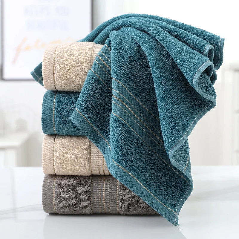 All-Cotton Class A Premium Face & Bath Towel Set - Thickened & Highly Absorbent