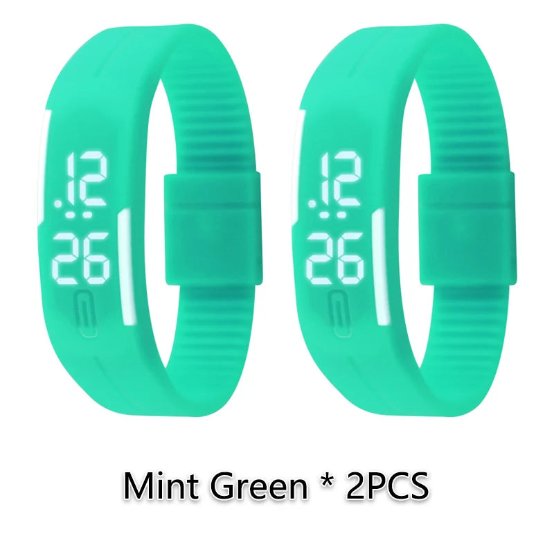 Sport Digital Children Watches Women Hot Silicone Strap LED Display Kids Watch Girls Boys Wristwatch Man Clock Reloj de hombre