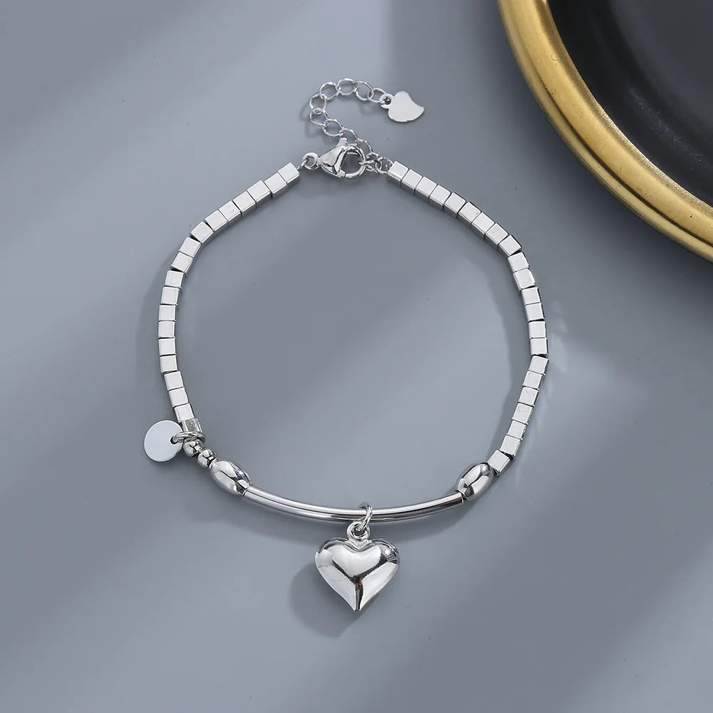 VENTFILLE 925 Silver Diamond-Studded Butterfly Bracelet Women's Fashion Temperament Flower Adjustable Bracelet