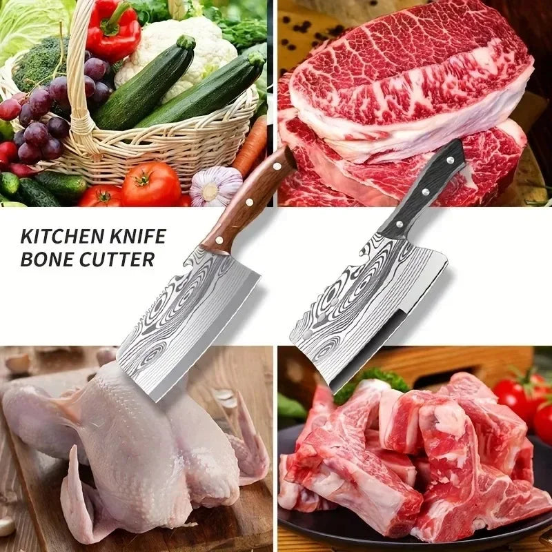 High hardness sharp cutting knife, chopping knife, kitchen tool, chef's special dual-purpose knife, cutting meat and vegetables