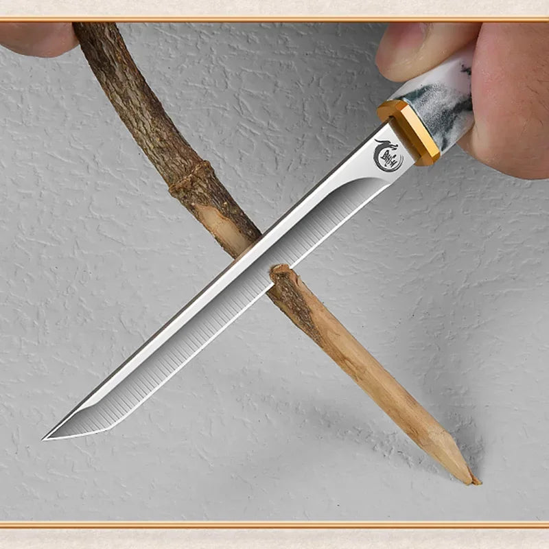 Barbecue Utility Knife Slicing Fish Fruit Steak Knife Plastic Handle Kitchen Knives Sharp Boning Butcher Chef Knife Cleaver Meat
