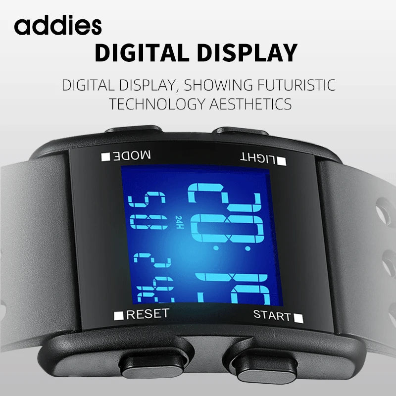 addies Fashion Sports Digital Watch for Men Waterproof Chrono Electronic Mens Wristwatches Multifunctional watch Reloj Hombre