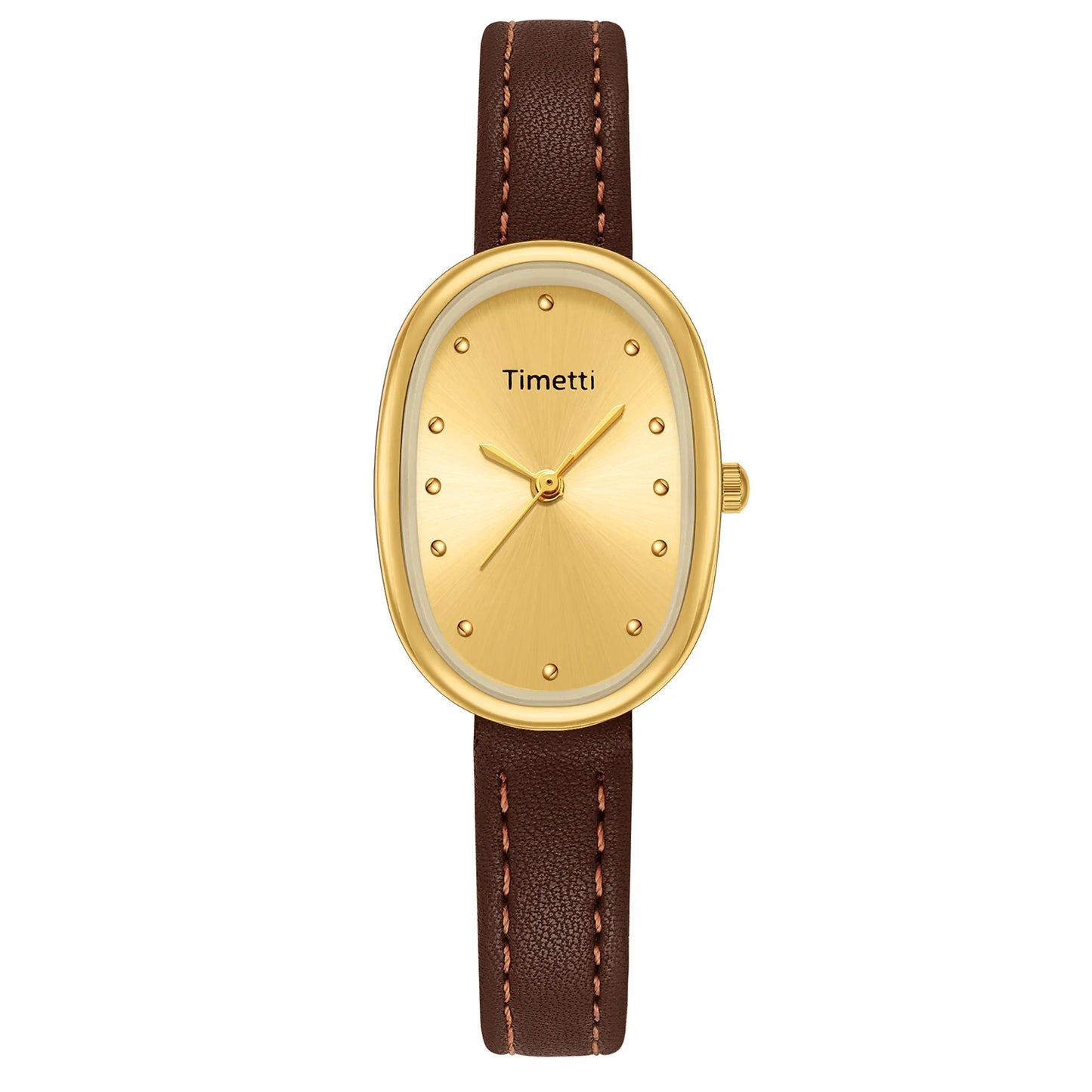 1 Piece of Women's Literary Belt Casual Retro Small Square Quartz Watch Suitable for Daily Wear
