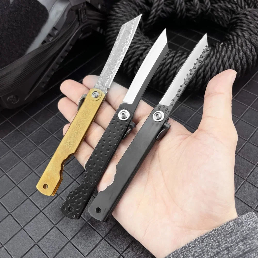 Higonokami Japanese Forged Steel Folding Knife Sharp Outdoor Pocket Survival Camping Knife Defensive Cutting Hunting EDC Tool