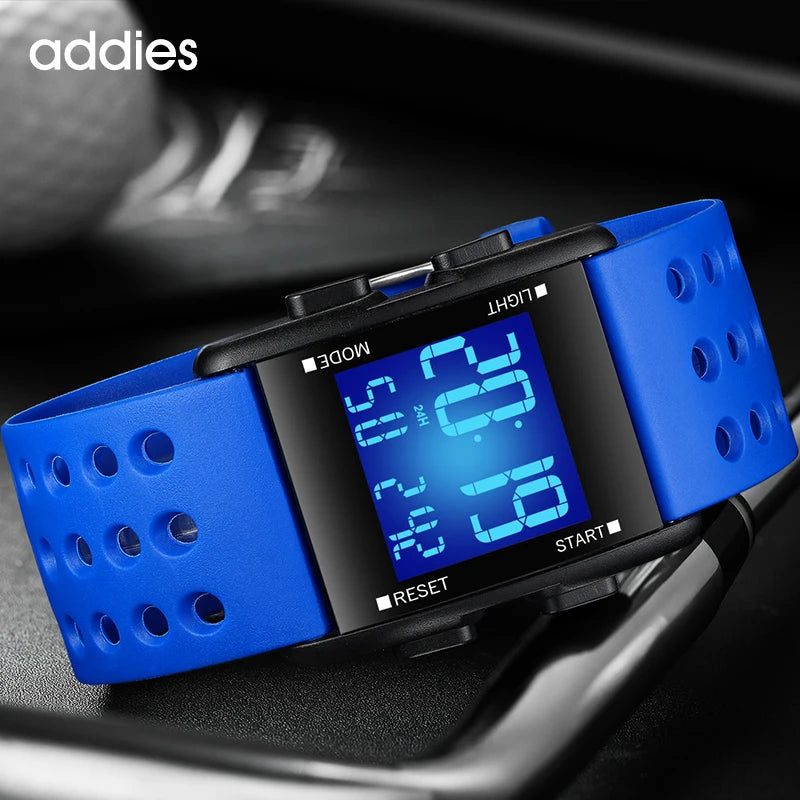 addies Fashion Sports Digital Watch for Men Waterproof Chrono Electronic Mens Wristwatches Multifunctional watch Reloj Hombre