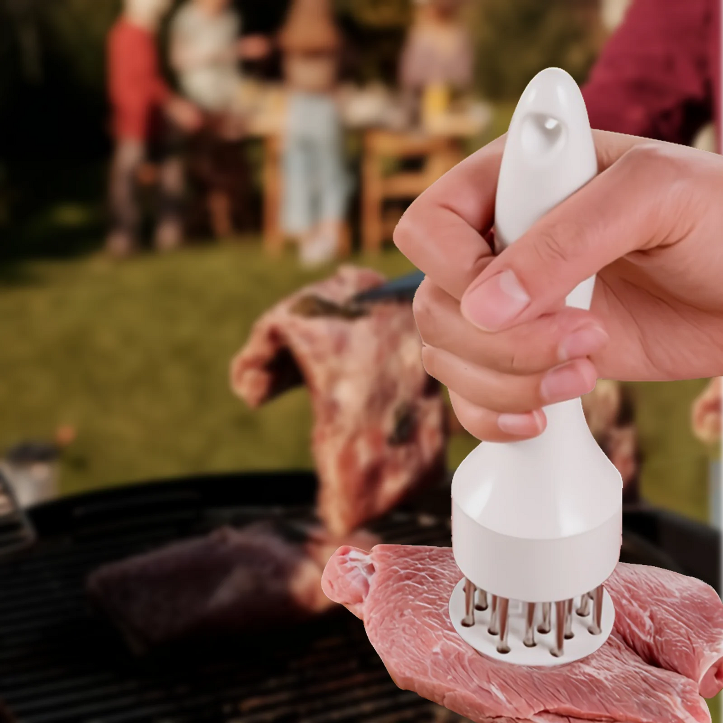 1PC Stainless Steel Steak Meat Tenderizer Hammer Loose Meat Needle Household Punching Daily Tendon Breaker Meat Inserting Needle