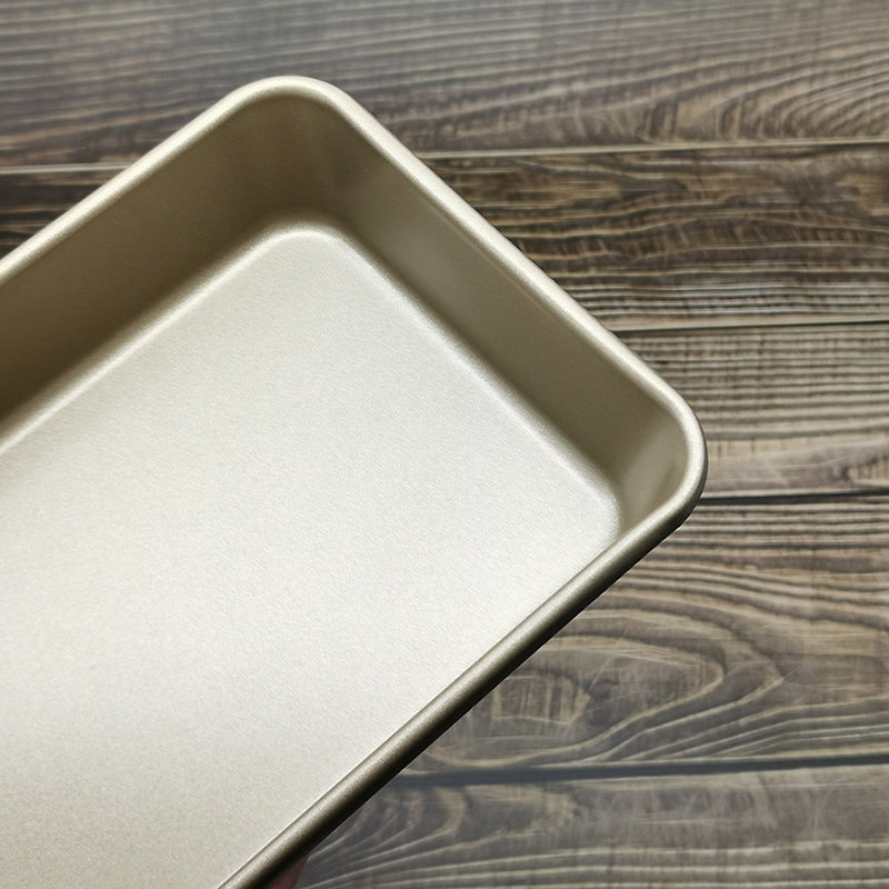 Bakeware Nonstick Bottom Rectangular Cake Pan Multipurpose Quick Release Cake Bread Toast Baking Pan Multiple Sizes Even Heating