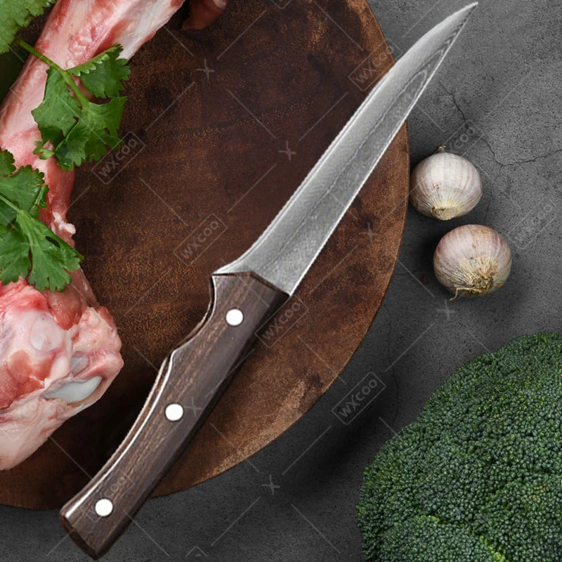 Butcher Knife Handmade Forged Kitchen Knife Set Multifuntional Bottle Opener Chef Knives for Meat Cutting Cooking Household