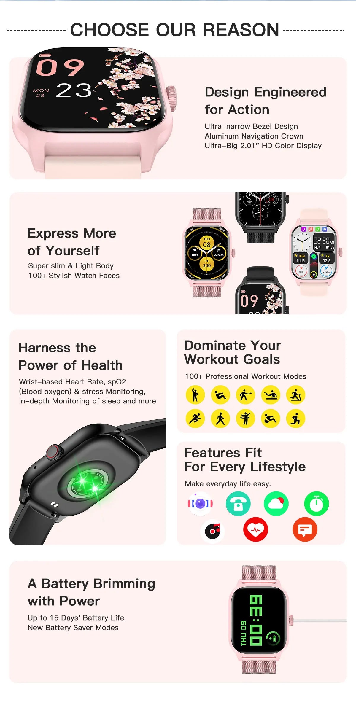LEMFO LT10 Smart Watch Android Gift Bluetooth Call Smartwatch Touch Dial Music Fitness Tracker Sports Watches