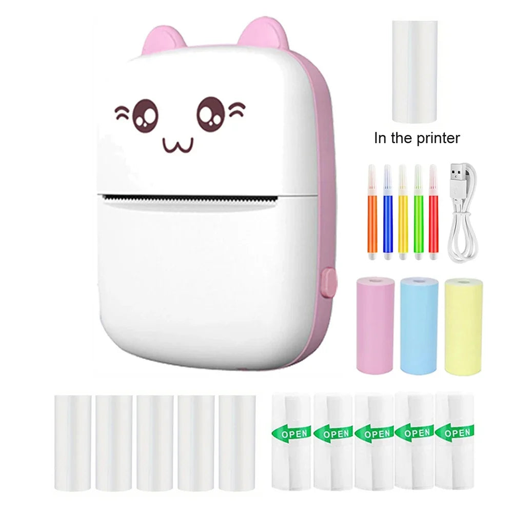 Mini Printer, Portable Thermal Photo Printer