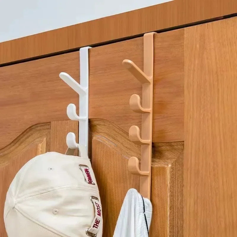 1pcs Plastic Hook Cabinet Door Hanging Rack Gadgets Holders Desk Shelves Kitchen Utensils Storage Organizer Bathroom Accessories