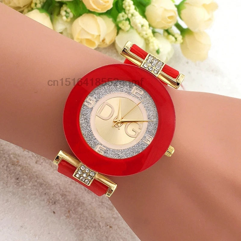 Womens Wristwatch Fashion Men Diamond Quartz Watches Silicone Luxury TVK Brand Relojes Digitales Femme Watch For Women Bracelet
