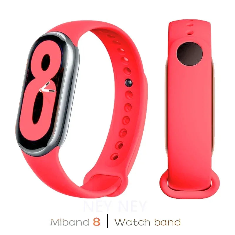 Sport Watchbands For Xiaomi Mi band 8-9 NFC Replacement miband9/8 silicone Bracelet waterproof Strap smart mi band 9 Accessories