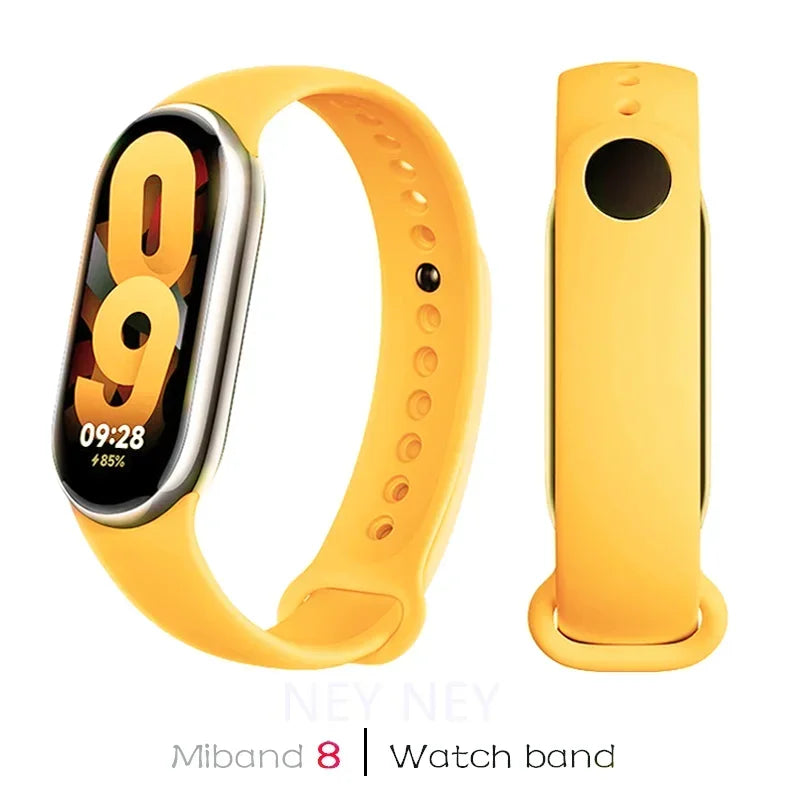 Sport Watchbands For Xiaomi Mi band 8-9 NFC Replacement miband9/8 silicone Bracelet waterproof Strap smart mi band 9 Accessories