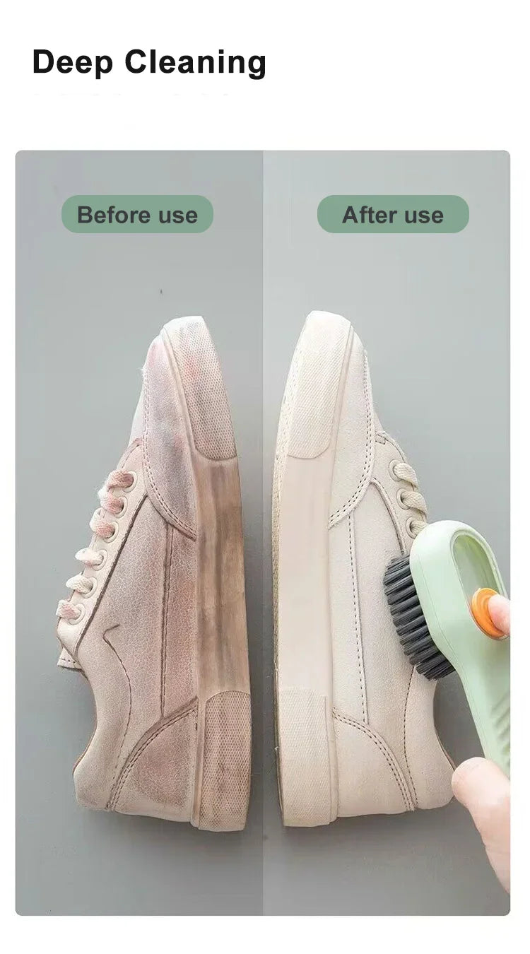 Shoe Brush Cleaner Brush for Cleaning Shoes for Slippers Sneakers Rubber Soft-bristled Liquid Shoe Cleaning Brush Clothing Brush