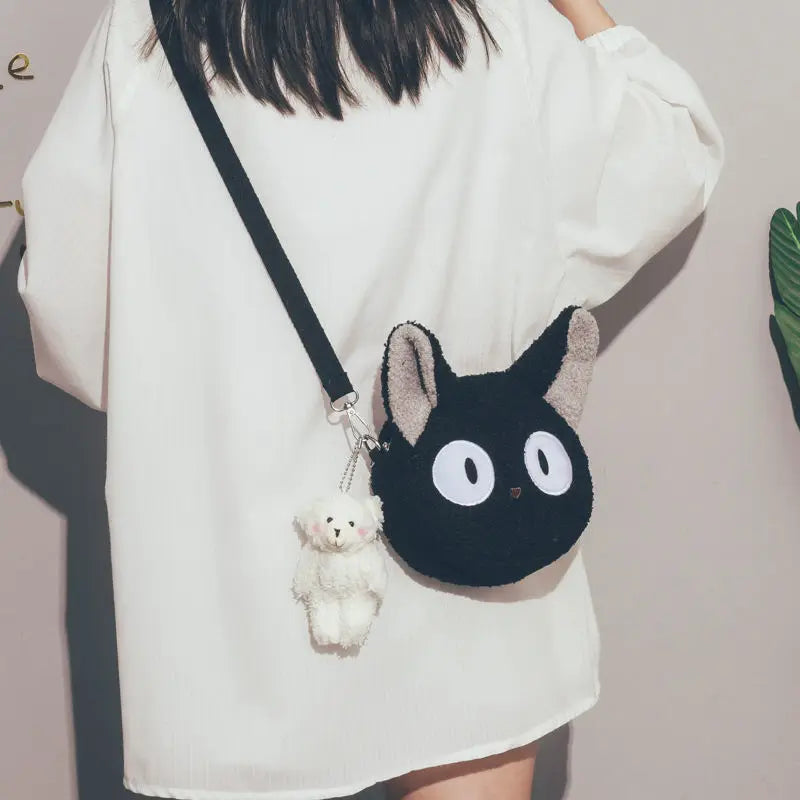 1pcs Japanese Style Kawaii Bag Women Cartoon Plush Shoulder Bag For Women Crossbody Bag Small Phone&Purse Bag