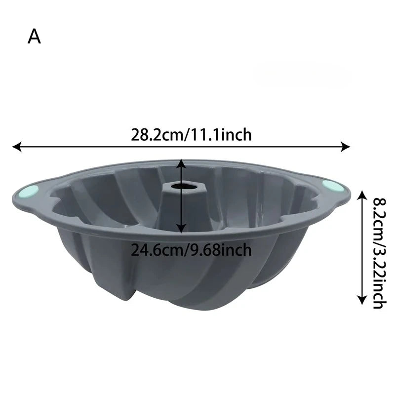Silicone Bakeware Set Versatile Cake Molds Non-Stick Flower & Assorted Shapes Baking Pans Muffins Chocolates Moulds