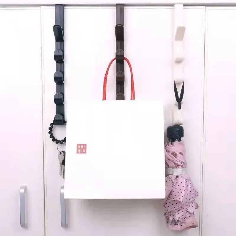 1pcs Plastic Hook Cabinet Door Hanging Rack Gadgets Holders Desk Shelves Kitchen Utensils Storage Organizer Bathroom Accessories