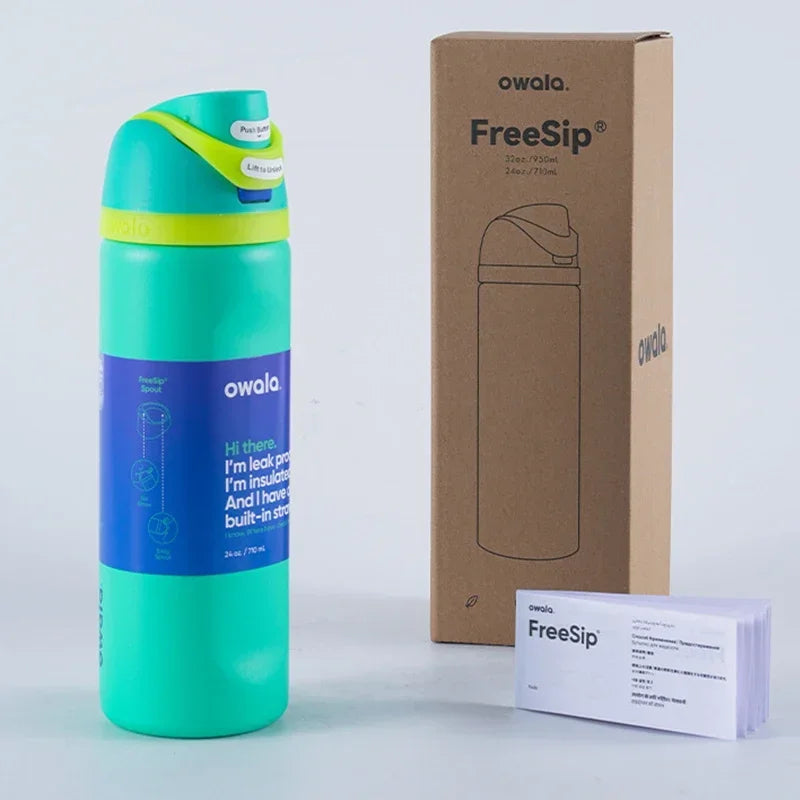 Owala Cup Vacuum Flasks & Thermoses Water Bottle Drinkware Thermo Tumbler Stainless Steel Thermal Mug Original Cold Hot Coffee