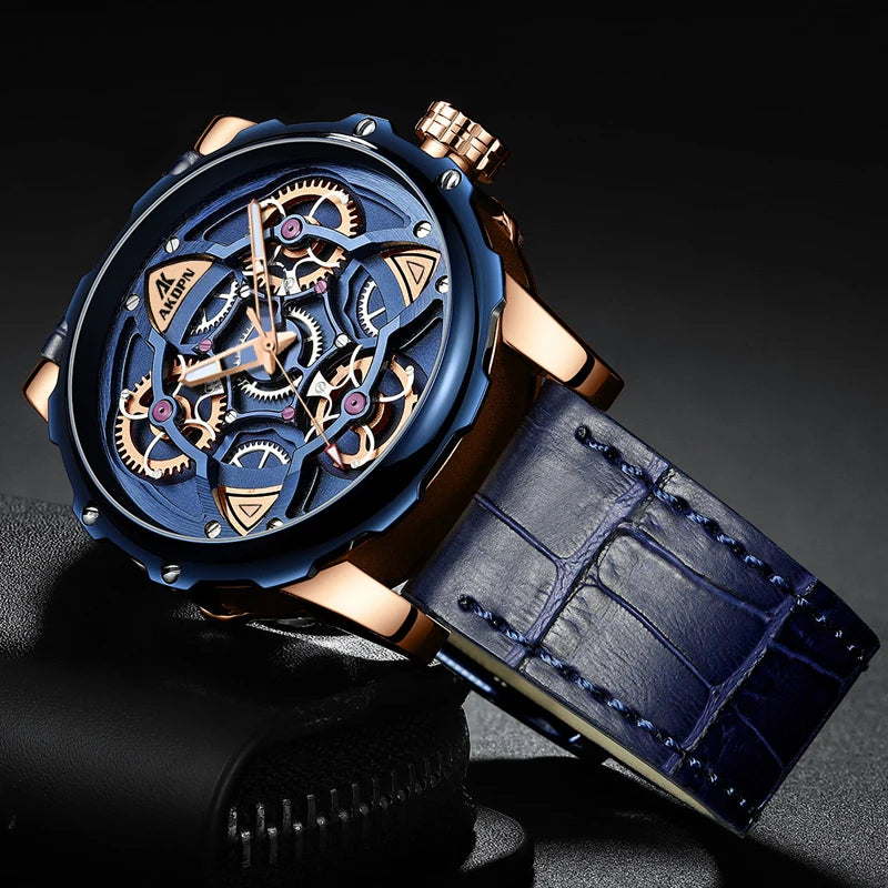 A high-end men's watch with cool retro and trendy style quartz watch