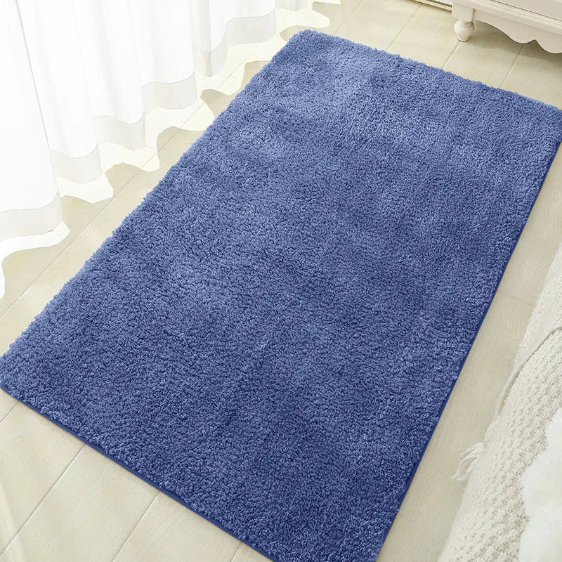 Soft Comfortable Thick Plush Floor Mat,Bathroom Floor Rug,Bedroom Carpet,Living Room Mat,Non-slip Rug,Water Absorption Anti-Slip