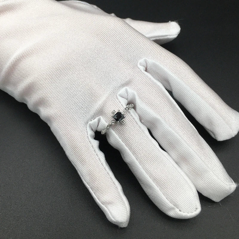 Fashion Ring 925 Silver Jewelry with Obsidian Zircon Gemstone Finger Rings Accessories for Women Wedding Party Gifts Wholesale