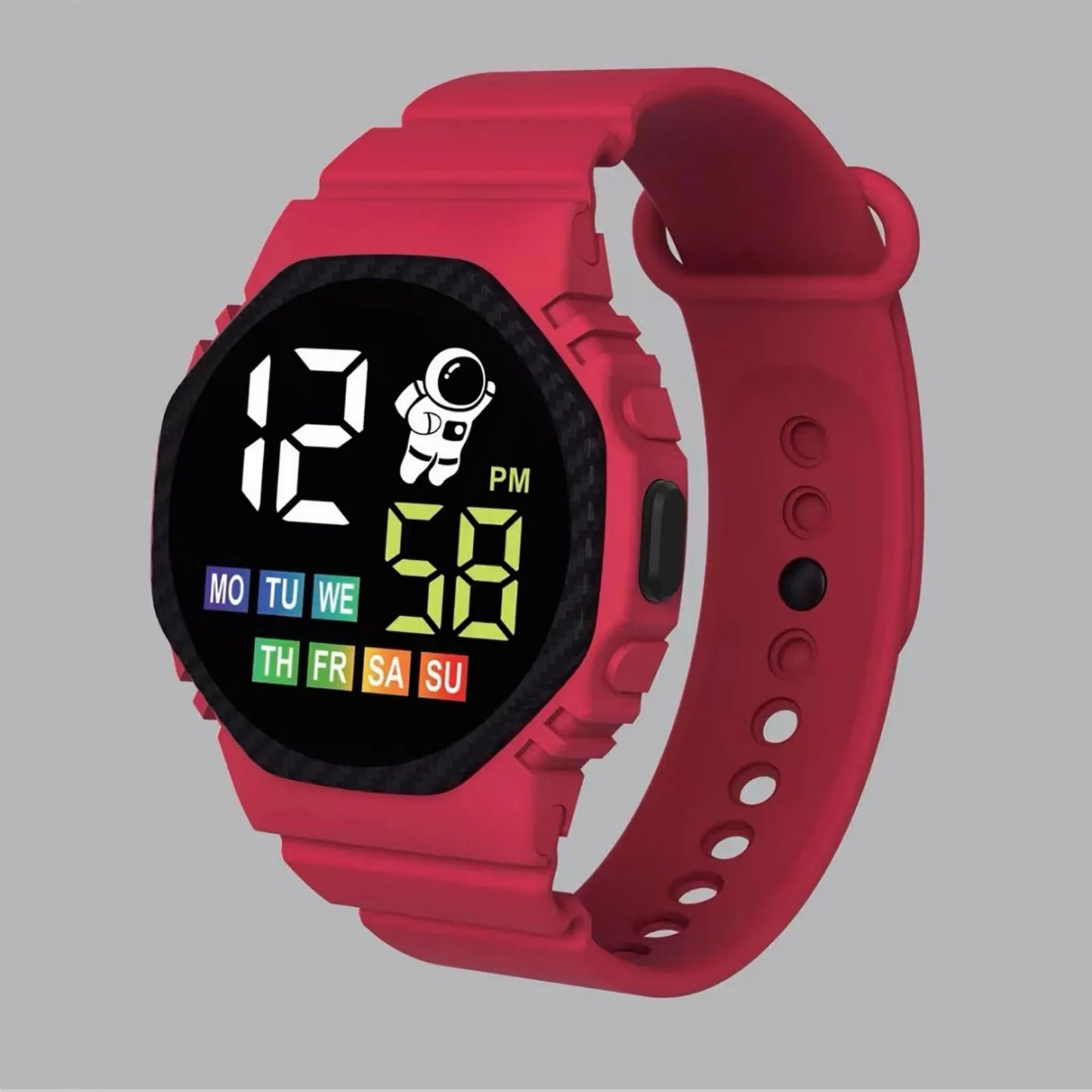 Digital Watch Sports Electronic Watch Waterproof Men'S And Women'S Children'S Outdoor Watch Led Display Multi-Function Digital