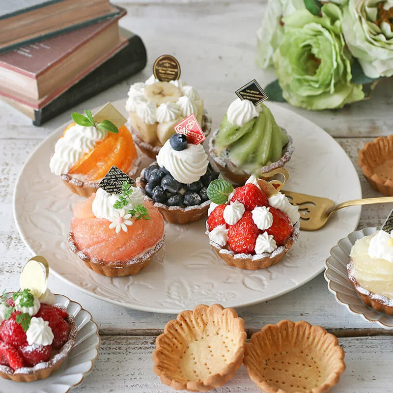 Carbon Steel Flower Lace Bakeware Mold Mini Cupcake Biscuit Mold Cookie Fruit Egg Tart DIY Mould Kitchen Pastry Baking Tool