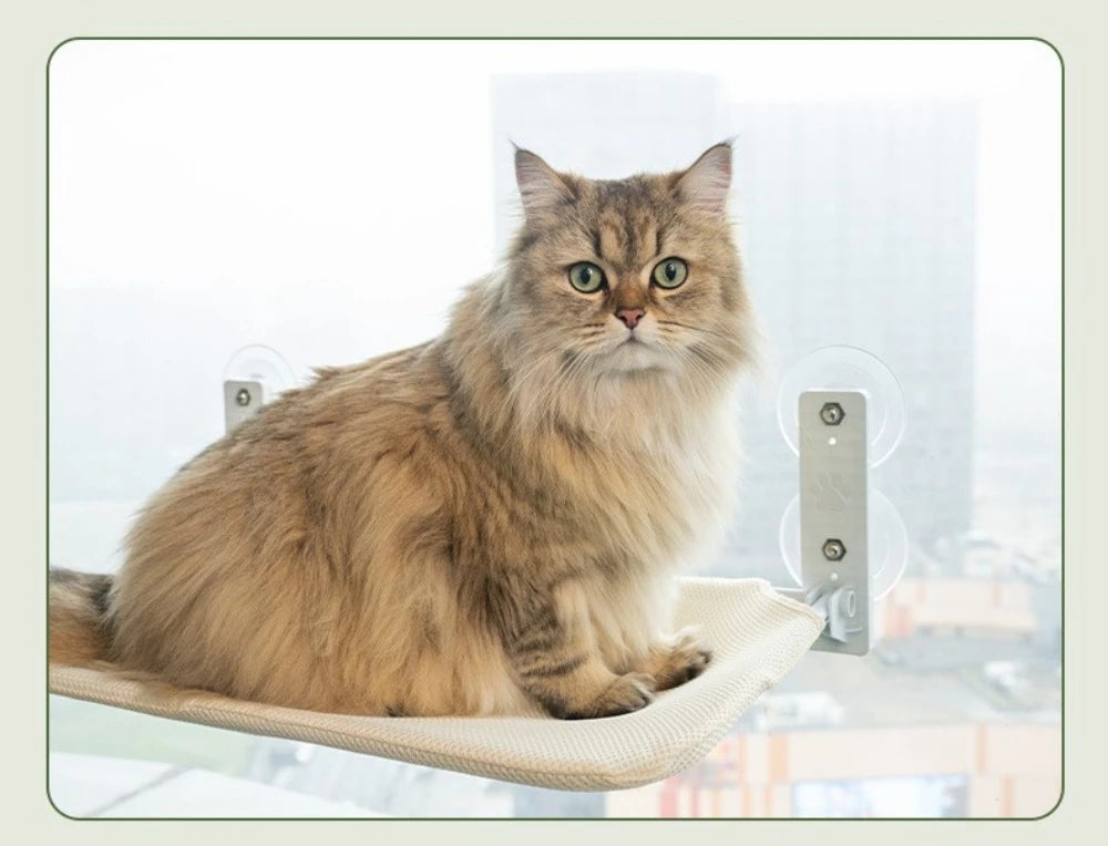 9-Style Window Cat Hammock - Cozy Hanging Bed with Strong Suction Cups