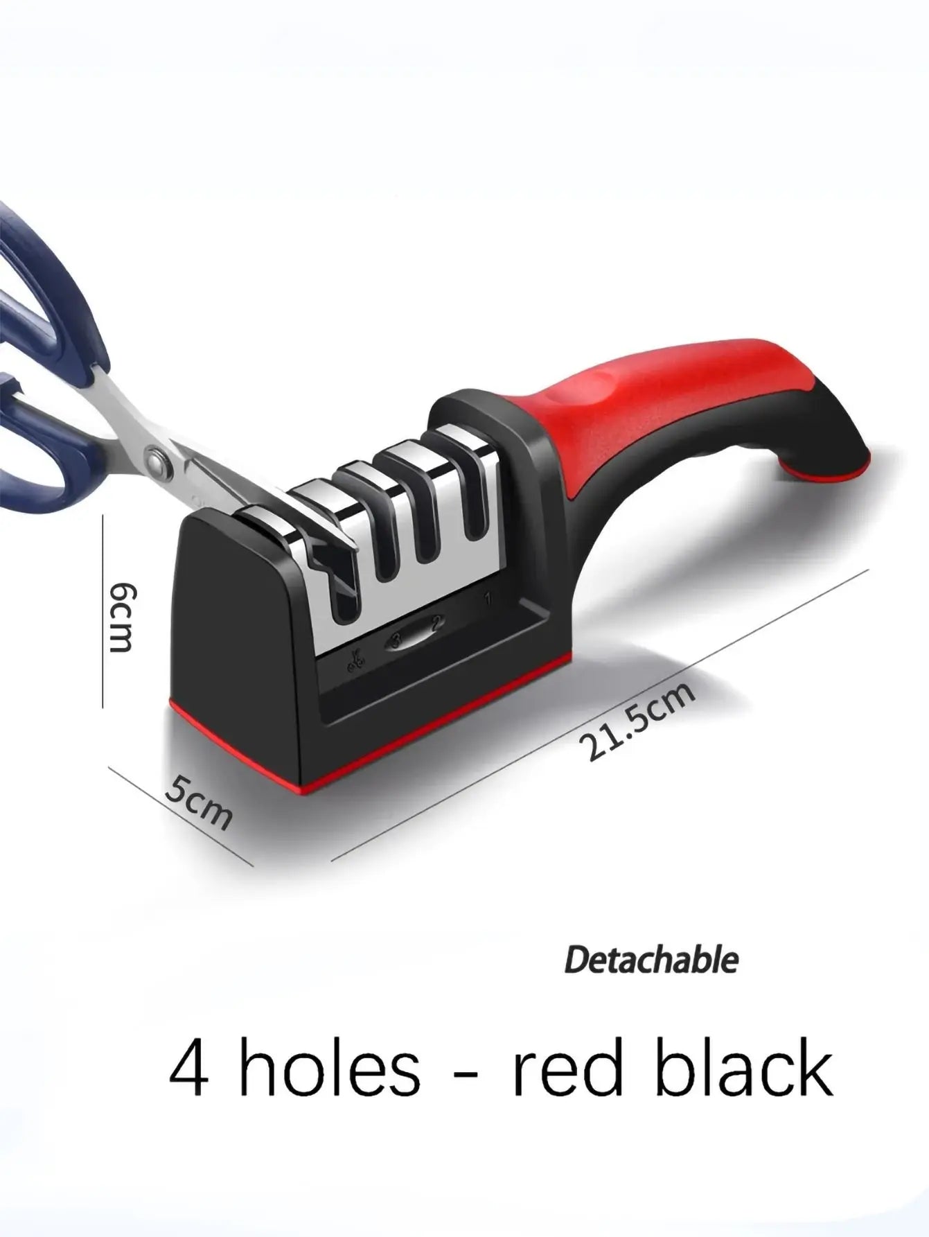 Handheld 3-Stage Knife Sharpener – Multi-Function Quick Sharpening Tool with Non-Slip Base
