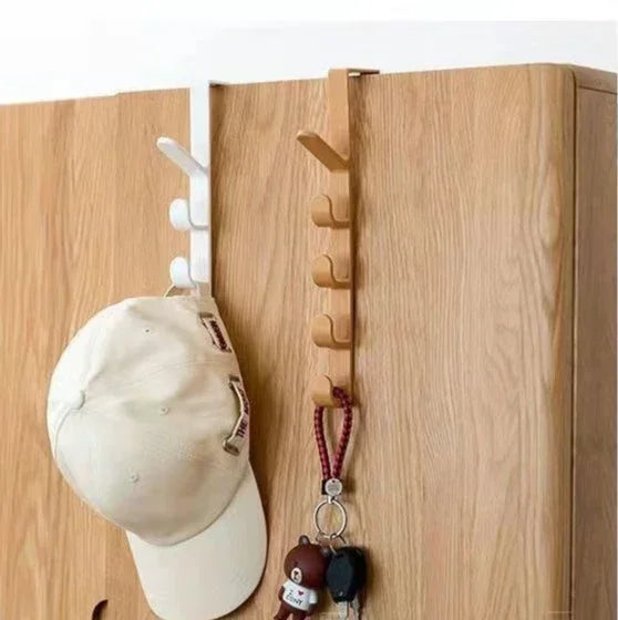 1pcs Plastic Hook Cabinet Door Hanging Rack Gadgets Holders Desk Shelves Kitchen Utensils Storage Organizer Bathroom Accessories