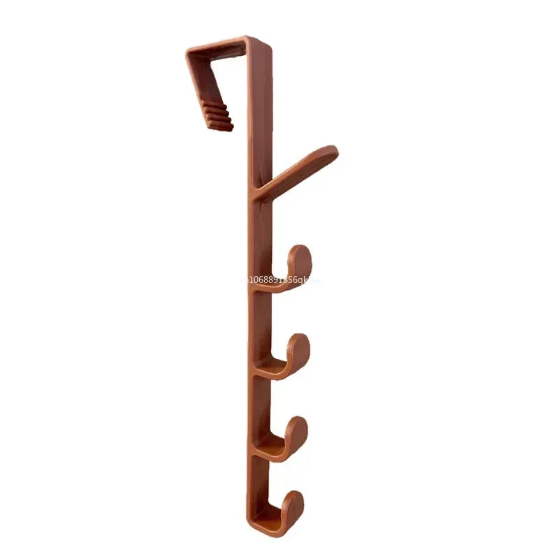 1pcs Plastic Hook Cabinet Door Hanging Rack Gadgets Holders Desk Shelves Kitchen Utensils Storage Organizer Bathroom Accessories