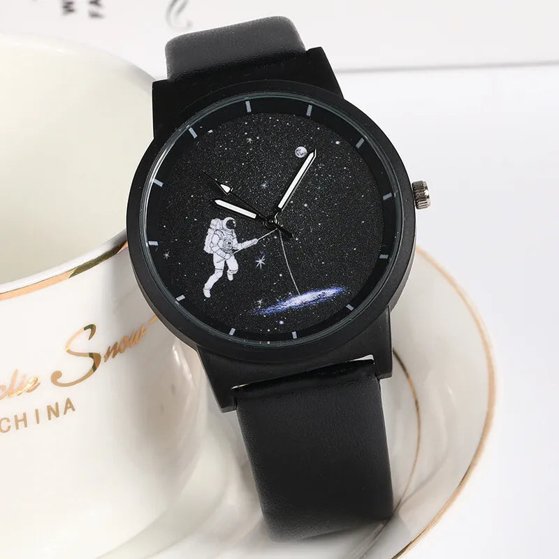 Minimalist Unisex Watch for Men Women Couple Simple Style Unique Dial Quartz Wristwatch Male Female Unique Pointer Wrist Clock