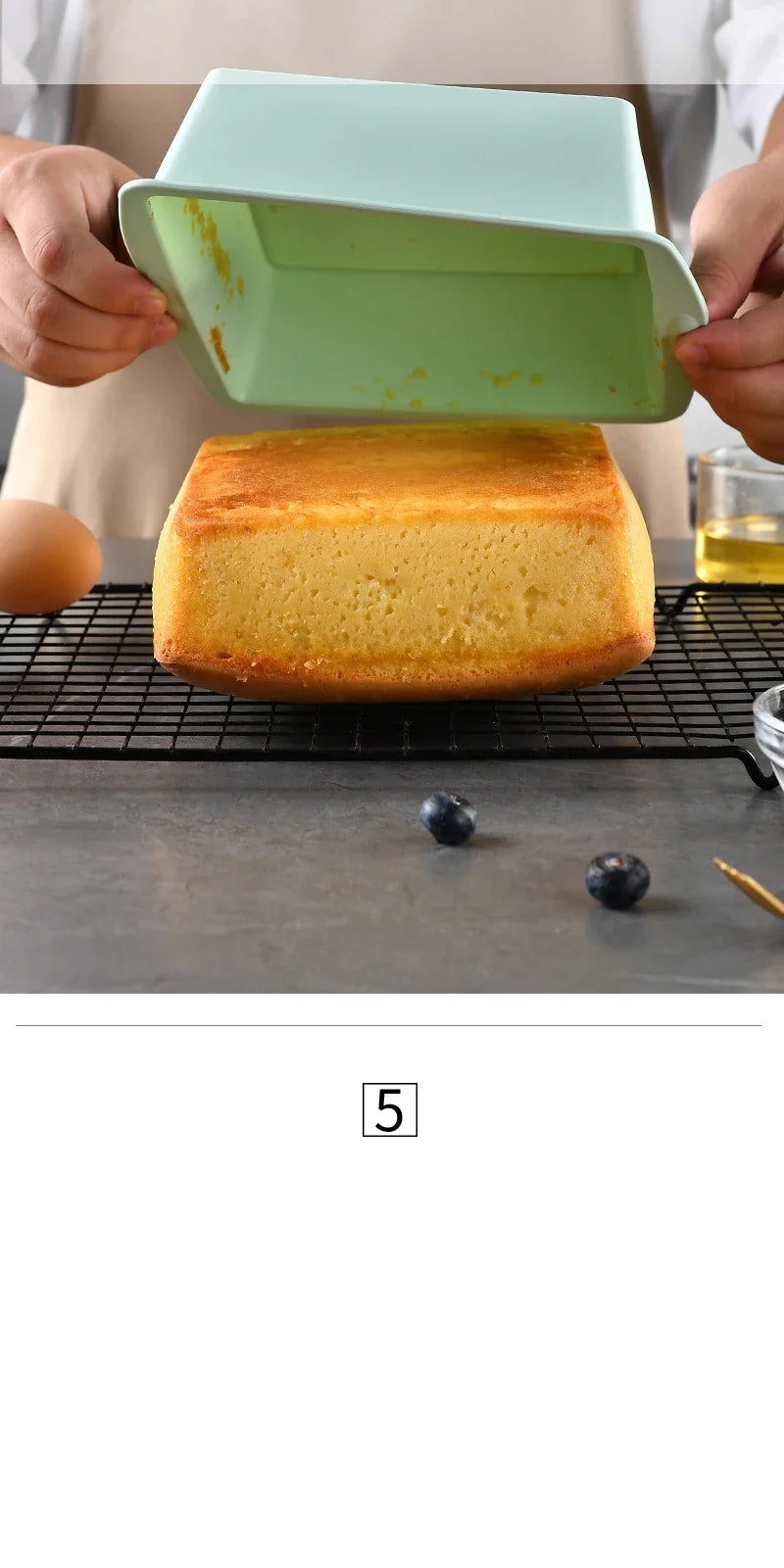 2Pcs Silicone Cake Mold Tray Pans Round Square Kitchen Silicone Nonstick Baking Pans Reusable Cake Pans Baking Tools