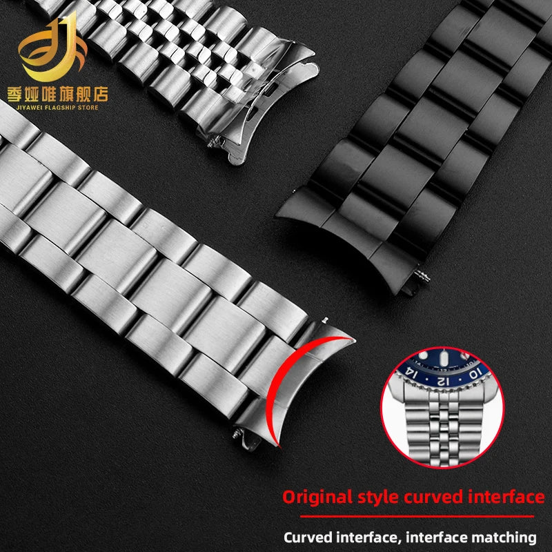 20mm 22mm For Casio MDV106-1A MDV-107 MTP-VD01 MDV-106D Strap Stainless Steel Wristband Metal Bracelet Replacement Watchband