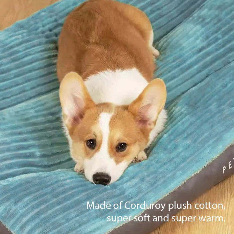 Snuggle Fleece Pet Bed & Blanket - Detachable, Warm Mat for All-Size Dogs & Cats