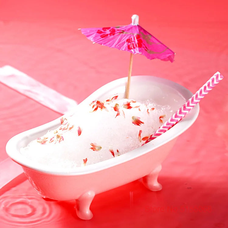 Bathtub Cocktail Glass Ceramics American Bar Party Drinkware Mixed Wine Glasses Creative Dessert Cake Smoothie Cup Tiki Mug