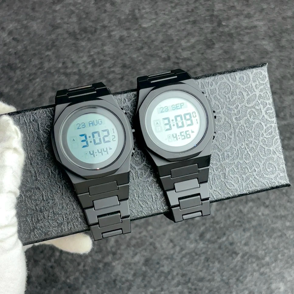 Muslim Digital Watch Polycarbonate Waterproof Watch Qibla Direction Display Hajj Time Reminder Luxury Fashion Men's Watch