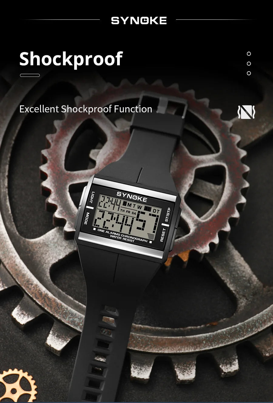 Digital Sports Watch: 50m Waterproof, Reliable & Stylish, Perfect for Every Adventure