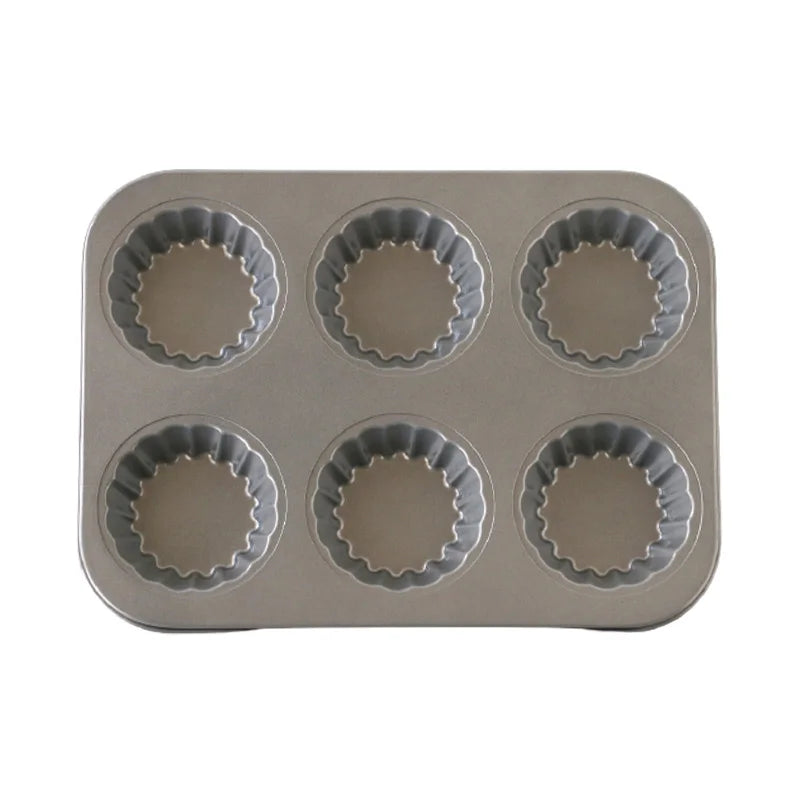 Carbon Steel Flower Lace Bakeware Mold Mini Cupcake Biscuit Mold Cookie Fruit Egg Tart DIY Mould Kitchen Pastry Baking Tool