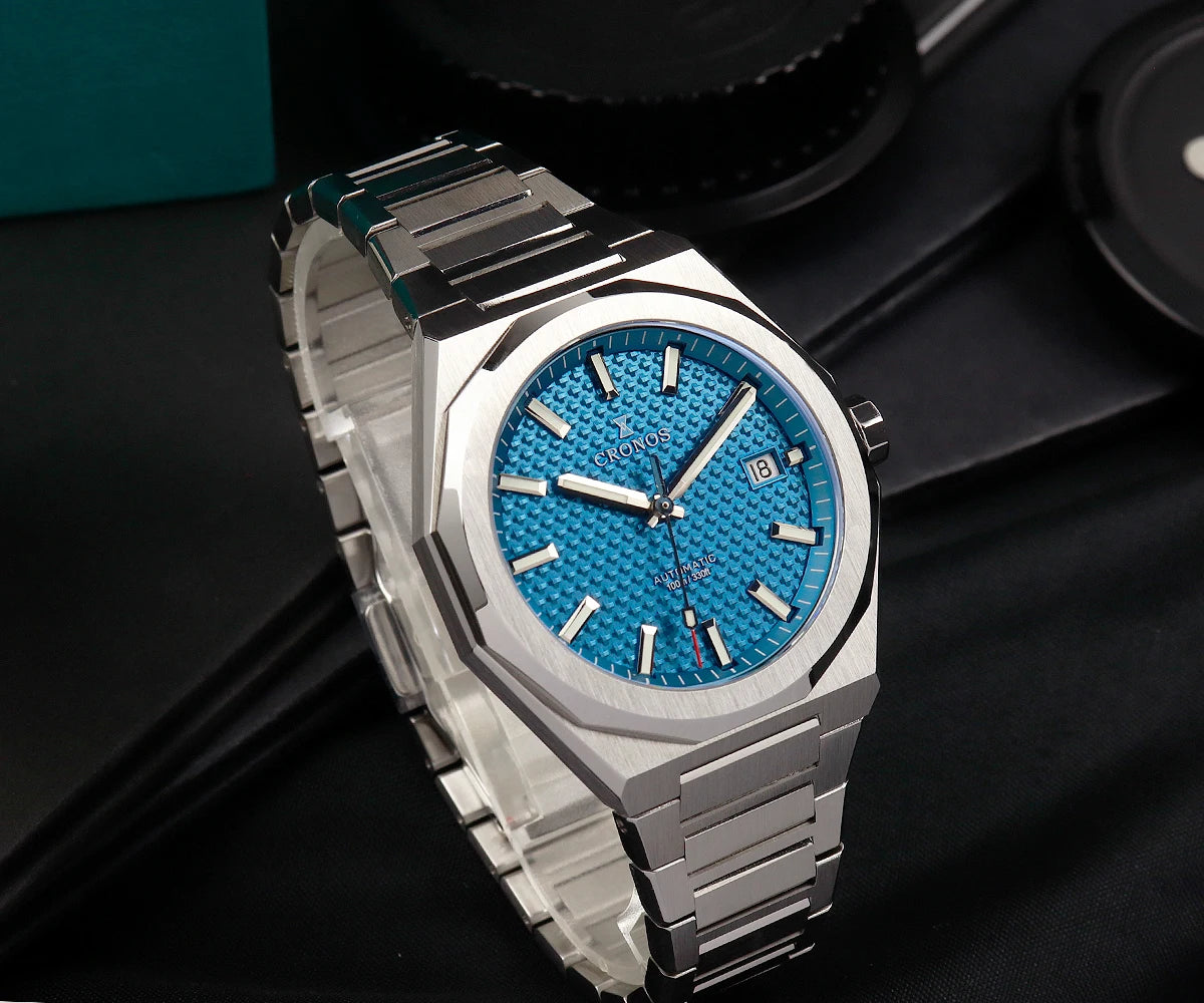 Cronos Luxury Men Watch For Men 39mm Skyline PT5000 SW200 Movement Automatic Wristwatches Sapphire 10ATM See-through Back L6028M