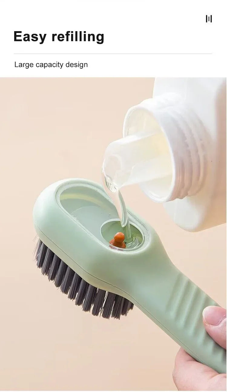 Shoe Brush Cleaner Brush for Cleaning Shoes for Slippers Sneakers Rubber Soft-bristled Liquid Shoe Cleaning Brush Clothing Brush